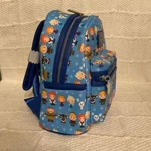 NWT Loungefly Disney Frozen Chibi Characters
AOP Faux Leather Mini Backpack Loungefly Disney Frozen Chibi Mini Backpack Elsa Anna Olaf  main image 2